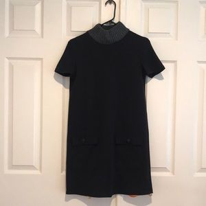 ZARA turtle neck pocket dress